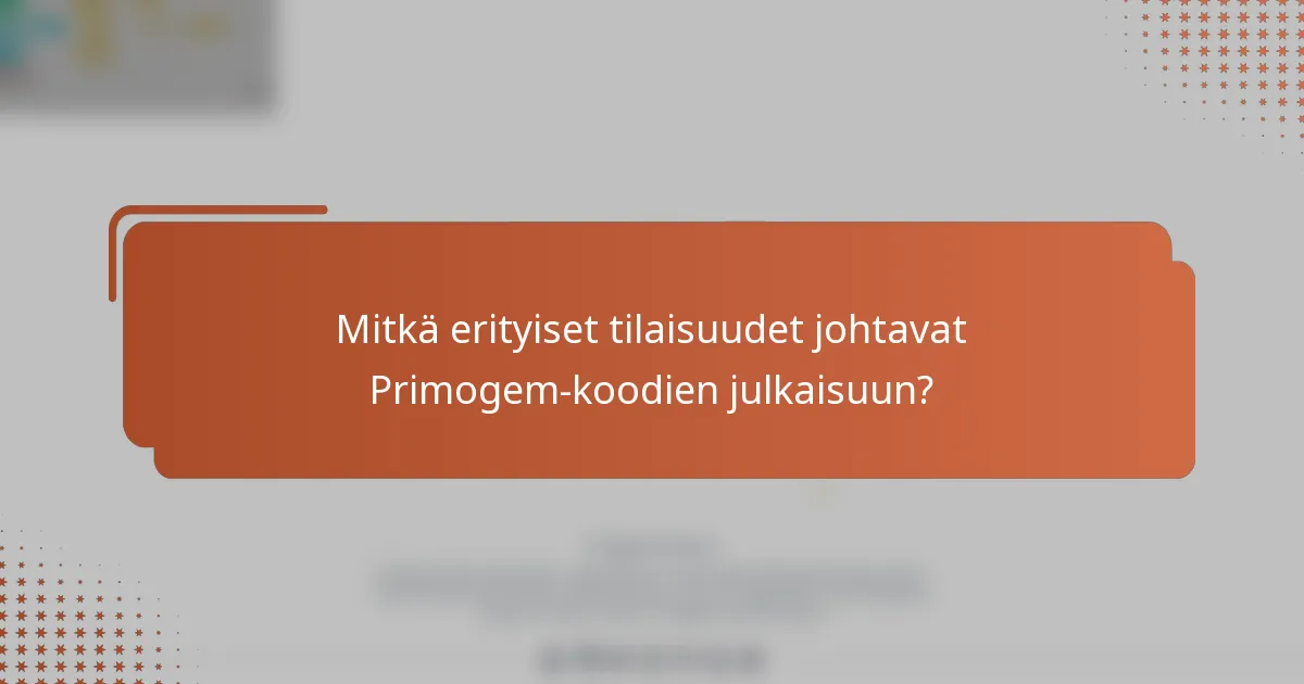 Mitkä erityiset tilaisuudet johtavat Primogem-koodien julkaisuun?